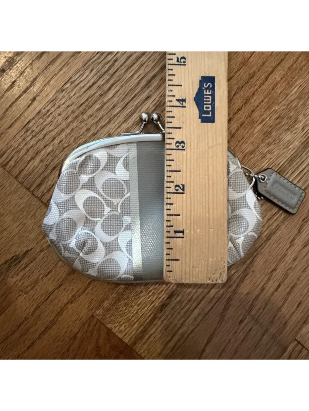 Coach Womens Small Tan Change Coin Purse
